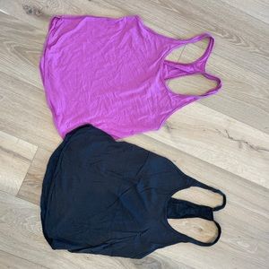 Lululemon Singlet Tanks Black and Pink 6